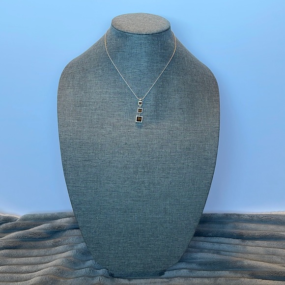 Stacked Square Pendant Necklace - Picture 5 of 5